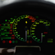 The instrument cluster of a Ferrari F50 recently sold at auction in Miami in December.